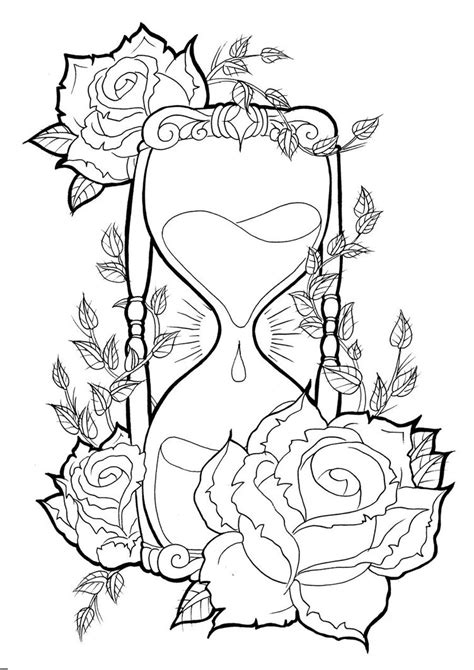 black and white traditional hourglass tattoo|Hourglass Tattoos: Meanings, Tattoo Designs & Ideas